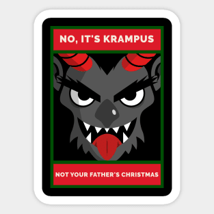 No, It's Krampus. Not Your Father's Christmas Sticker